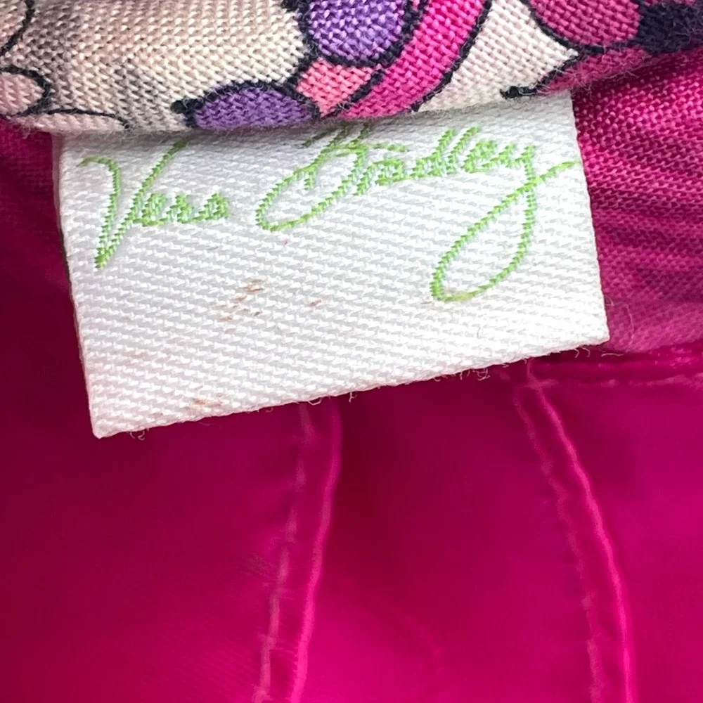 Vera Bradley Cosmetic Bag Cotton Women OS Pink Paisley Quilted Good Zip Pouch